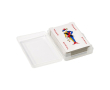 Jeu français classique de 54 cartes couleur transparent