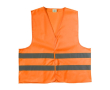 Gilet en polyester haute visibilité couleur orange