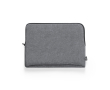 Housse en RPET pour ordinateur avec intérieur entièrement rembourré couleur gris