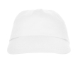 Casquette à 5 panneaux avec bande anti-transpiration 165 g/m² couleur blanc