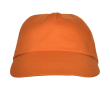 Casquette à 5 panneaux avec bande anti-transpiration 165 g/m² couleur orange