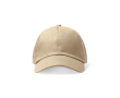 Casquette à 6 panneaux avec œillets métalliques latéraux couleur sable