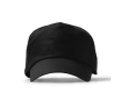 Casquette à 5 panneaux en coton avec œillets de ventilation 170 g/m² couleur noir