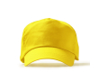 Casquette à 5 panneaux en coton avec œillets de ventilation 170 g/m² couleur jaune