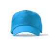 Casquette à 5 panneaux en coton avec œillets de ventilation 170 g/m² couleur bleu ciel