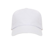 Casquette en coton avec velcro ajustable et œillets de ventilation couleur blanc