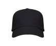 Casquette en coton avec velcro ajustable et œillets de ventilation couleur noir