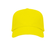 Casquette en coton avec velcro ajustable et œillets de ventilation couleur jaune