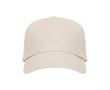 Casquette en coton avec velcro ajustable et œillets de ventilation couleur beige