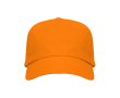 Casquette en coton avec velcro ajustable et œillets de ventilation couleur orange