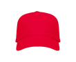 Casquette en coton avec velcro ajustable et œillets de ventilation couleur rouge