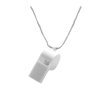 Sifflet classique en plastique avec cordon assorti couleur blanc