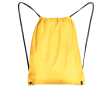 Sac à cordon en polyester 210D avec œillets métalliques couleur jaune