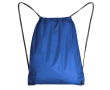 Sac à cordon en polyester 210D avec œillets métalliques couleur bleu roi
