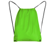 Sac à cordon en polyester 210D avec œillets métalliques couleur vert clair