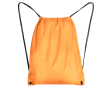 Sac à cordon en polyester 210D avec œillets métalliques couleur orange
