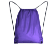 Sac à cordon en polyester 210D avec œillets métalliques couleur mauve