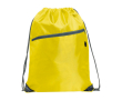 Sac cordon multifonction avec une poche zippée à l’avant couleur jaune