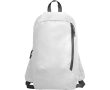 Sac à dos en polyester avec poche avant et bretelles réglables couleur blanc