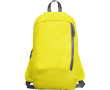Sac à dos en polyester avec poche avant et bretelles réglables couleur jaune