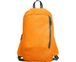 Sac à dos en polyester avec poche avant et bretelles réglables couleur orange
