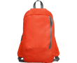 Sac à dos en polyester avec poche avant et bretelles réglables couleur rouge
