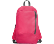 Sac à dos en polyester avec poche avant et bretelles réglables couleur rose