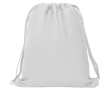 Sac à dos à cordelettes de style sportif en polyester 150 g/m² couleur blanc