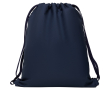 Sac à dos à cordelettes de style sportif en polyester 150 g/m² couleur bleu marine