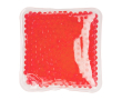 Patch gel carré avec perles d'eau pour refroidir ou chauffer couleur rouge