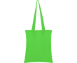 Tote bag en coton avec de longues poignées dans plusieurs couleurs couleur vert clair