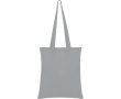 Tote bag en coton avec de longues poignées dans plusieurs couleurs couleur gris