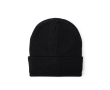 Bonnet en tricot extensible avec revers à personnaliser couleur noir