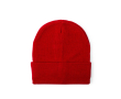 Bonnet en tricot extensible avec revers à personnaliser couleur rouge