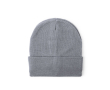 Bonnet en tricot extensible avec revers à personnaliser couleur gris clair