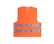 Gilet réfléchissant haute visibilité homologué pour adultes couleur orange