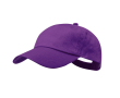 Casquette 5 panneaux en coton avec velcro en plusieurs coloris couleur mauve