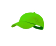 Casquette 5 panneaux en coton avec velcro en plusieurs coloris couleur vert clair