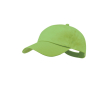 Casquette 5 panneaux en coton avec velcro en plusieurs coloris couleur vert pastel