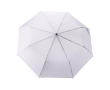Parapluie pliant automatique à 8 panneaux avec poignée en bambou Ø97 couleur blanc