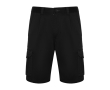 Bermuda en polyester et coton avec poches 250 g/m² Roly Vitara couleur noir