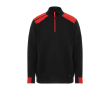 Pull de travail en coton et polyester 280 g/m² Roly Maverick couleur rouge