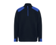 Pull de travail en coton et polyester 280 g/m² Roly Maverick couleur bleu roi