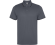 Polo technique avec bord-côte contrasté 200 g/m² Roly Direct Sian couleur gris taupe