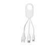 Set de câbles de charge personnalisable avec câbles courts de 5,5 cm couleur blanc
