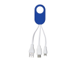Set de câbles de charge personnalisable avec câbles courts de 5,5 cm couleur bleu
