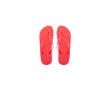 Tongs avec logo, semelle EVA et brides transparentes Pool couleur rouge