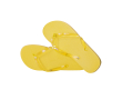 Tongs avec logo, semelle EVA et brides transparentes Pool couleur jaune