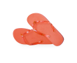 Tongs avec logo, semelle EVA et brides transparentes Pool couleur orange