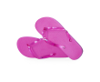 Tongs avec logo, semelle EVA et brides transparentes Pool couleur fuchsia